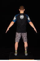  Max Dior black t shirt boxing shoes dressed grey shorts standing whole body 0013.jpg